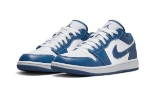 Nike Sko Dame Air Jordan 1 Low Marina Blå